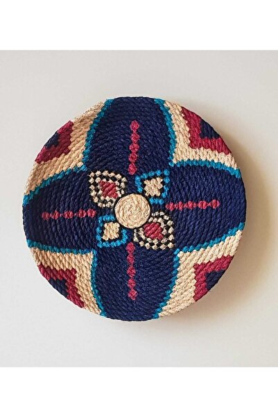 Joly El Yapımı Afrikan Tabak Etnik Hasır Tabak Seti Bohem Duvar Dekoru Afrika Tabak