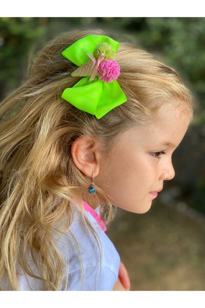 QUEEN AKSESUAR Neon Green Cone Ice Cream 2-Piece Buckle Set Back to School Collar Buckle