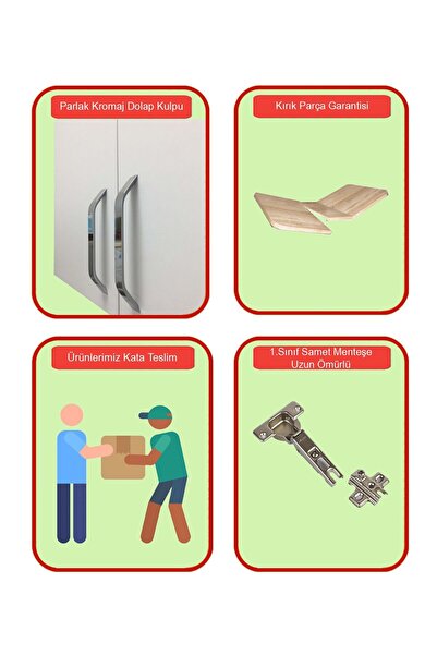 Kenyap Buzdolabı 2 Yan Paneli Ve B.üzeri Dolabı Parlak Beyaz 80 Cm