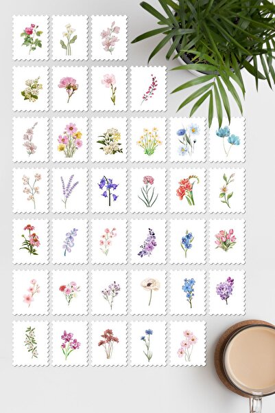 One Little Happiness Set de autocolante cu ștampile de flori pentru Bullet Jo...