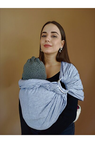 Balküpü Sling Keten Halka Sling - Ring Sling- Bebek Taşıyıcı