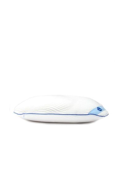 rahatsan Blue Dolphin Colored Orthopedic Visco Pillow - White with Neck Support