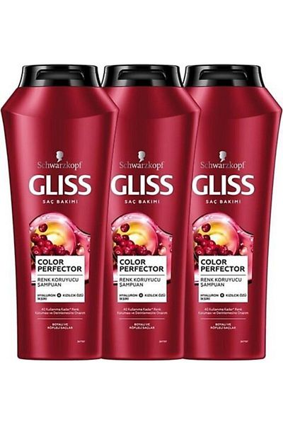 Gliss Schwarzkopf Color Protective Perfector 500 Ml 3 Pack Shampoo
