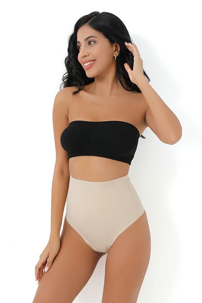 MODANTY Women's Silicone Laser Cut Gatherer and Seamless Corset String Thong