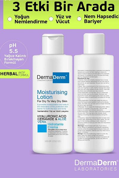 DermaDerm 100 ml Ultra Moisturizing Ato Cream - Face and Body