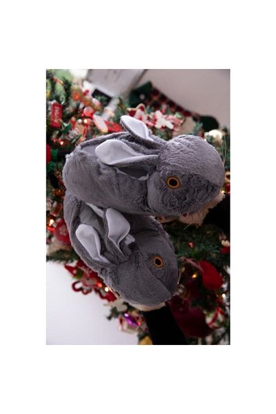 KonforA Παντόφλες Animal Slippers Grey Rabbit