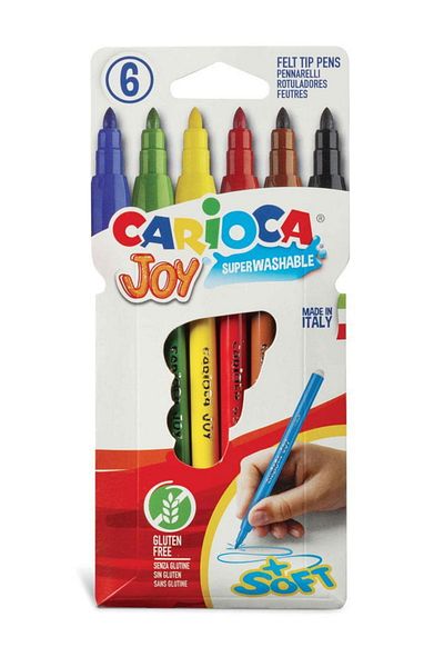 ileritoys Carioca Washable Felt Paint Pen Set of 6