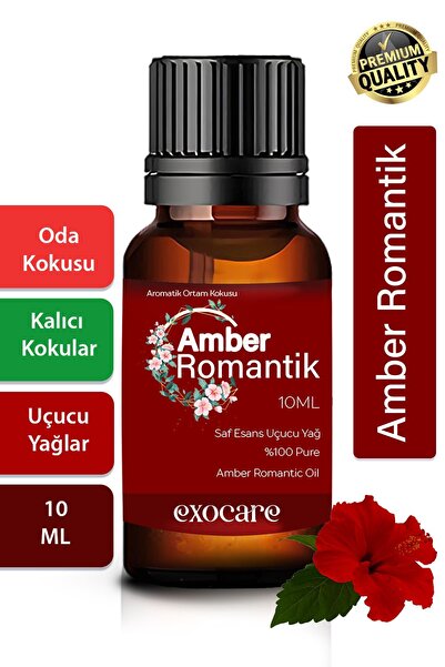 exocare Amber Romantik Esansiyel Uçucu Koku Yağı Buhurdanlık Difüzör Esansı o...