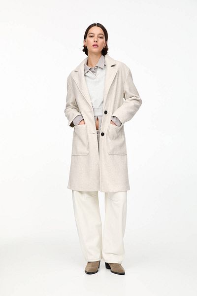 Pull & Bear Coat with Patch Pockets