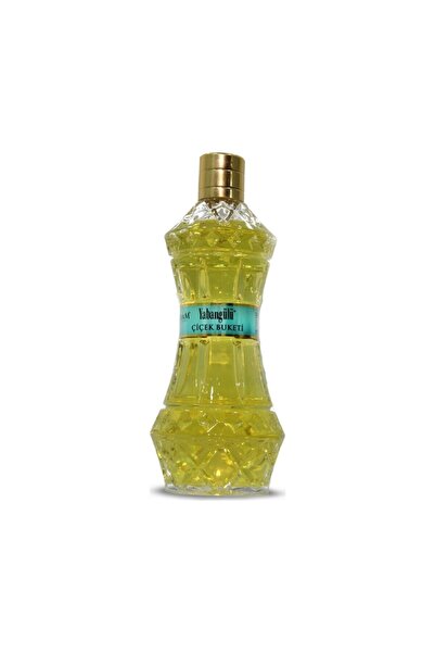 Yabangülü Çiçek Buketi Kolonya Cam Dekoratif Şişe 340 Ml.