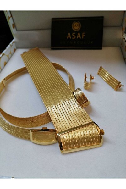 asaf kuyumculuk 15 Sıra Bileklik 5 Sıra Gerdanlık Yüzük Küpe