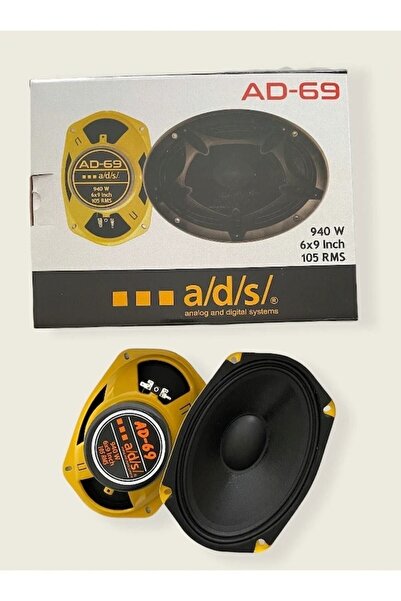 ADS Audio Ad-69 940w 105 Rms 2 Adet Kapaklı Oval Oto Midrange