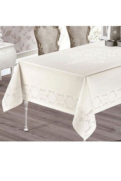 ZeynoÇeyiz Jumbo 12 Person Waterproof Stain Resistant Table Cloth 160x260 Cm