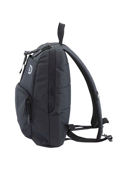 Discovery SHIELD RPET Polyester Urban Backpack Black, Durable Water Resistant Causal Daypack