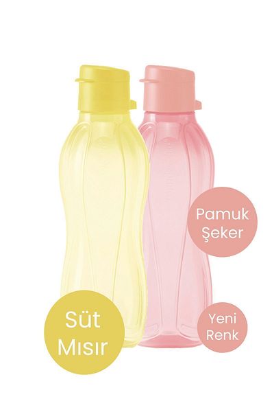 Tupperware Eco Bottle 2 500 ml Water Cups