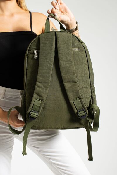 Çanta Trend Σακίδιο πλάτης γυμνασίου και μαθητικού σχολείου από πολυτελές τσακισμένο ύφασμα - Crinkle School Bag