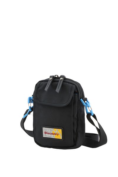 Discovery ICON Utility Bag Black, Zipper Compartment Casual Shoulder Bag For Men And Women
