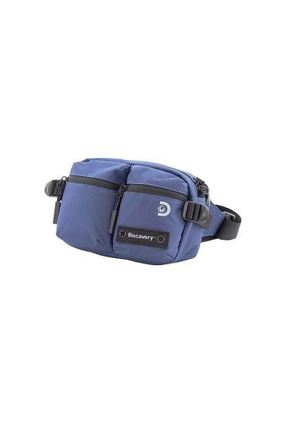 Discovery SHIELD RPET Polyester Waist Bag Blue, Hip Bag With Adjustable Strap and RFID Pocket