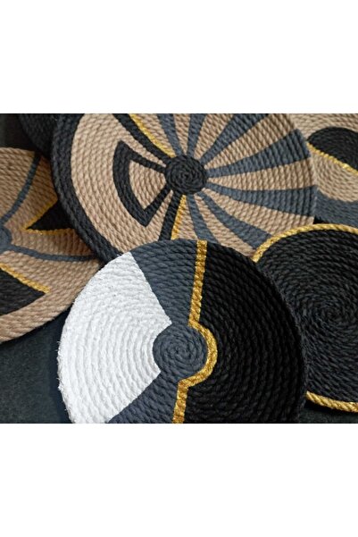 Genel Markalar El Yapımı Afrikan Tabak Etnik Hasır Tabak Seti Bohem Duvar Dekoru Afrika Tabak