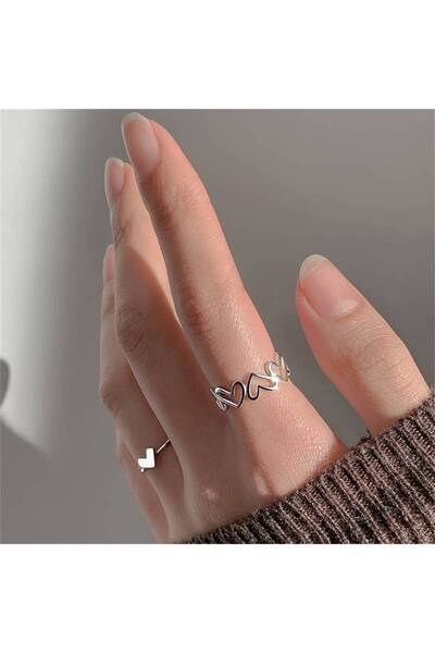 Medite Double Ring with Adjustable Heart