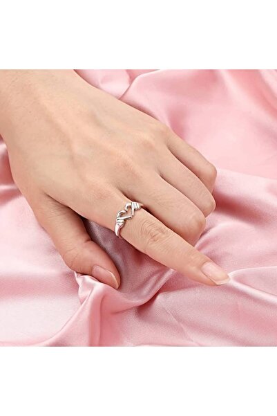 Medite خاتم قلب منقوش قابل للتعديل