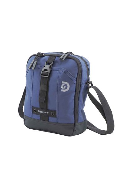 Discovery SHIELD RPET Polyester Tablet Utility Bag Blue, Compact Travel Bag for Men and Women