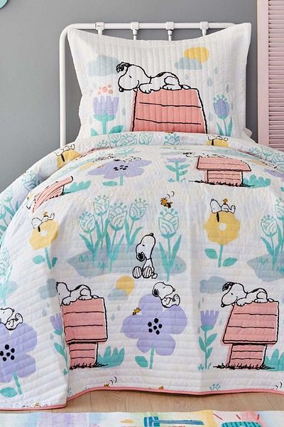 PEANUTS By Karaca Home Snoopy Flower Bedspread Set