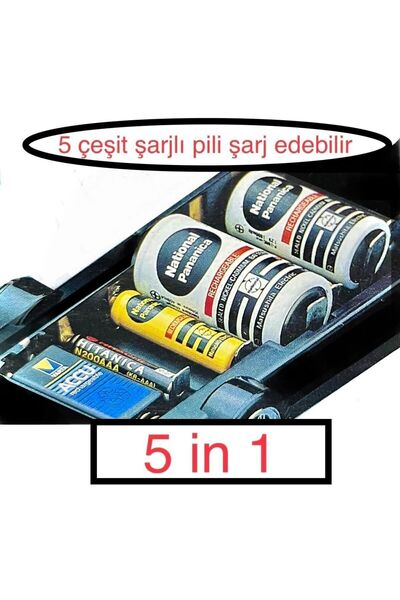 stalwart Pil Şarj Cihazı Aleti Makinesi Şarjlı Kalem Ince Orta Büyük Yassı 9v...
