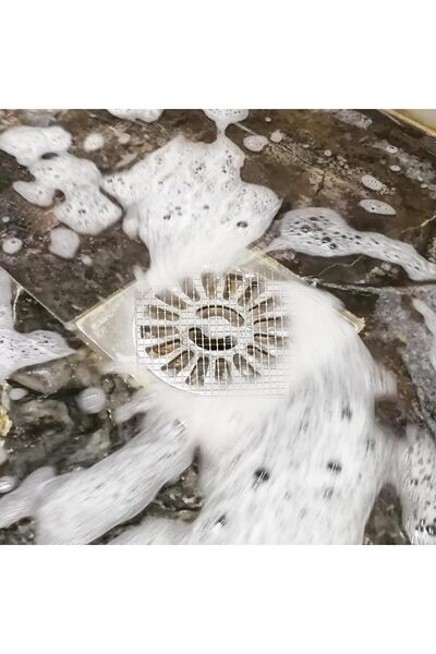 tozlupazar Banyo Duş Gider Süzgeci Gider Kapağı 2 Adet Saç Küvet Drenajı Duş Tahliye Kapağı 10x10Cm Yapışkanlı