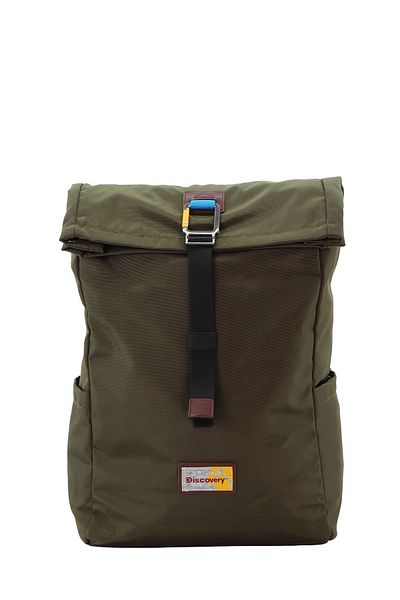 Discovery ICON Roll Top 15L Backpack Khaki, Durable Lightweight Multi Compartment Travel Bag