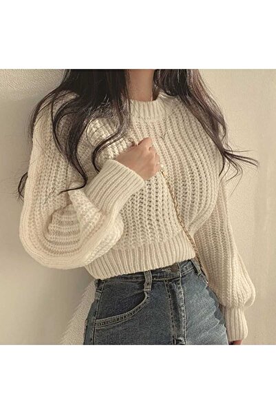 MODA MHE سترة فضفاضة بياقة دائرية