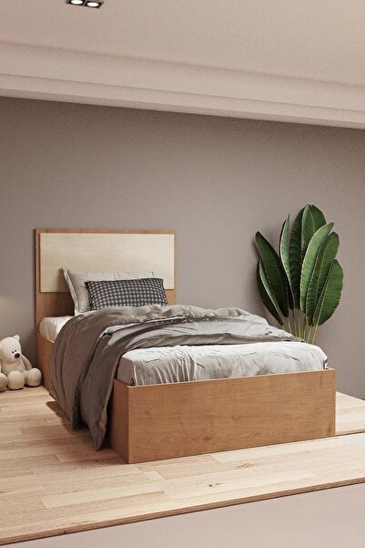 MODAMED Eva Karyola+Başlık Ceviz&beyaz