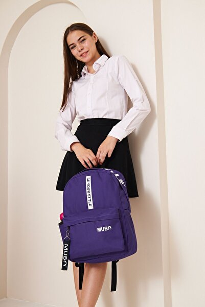 MUBO Fully Lined Backpack Be Your Style Purple-2343