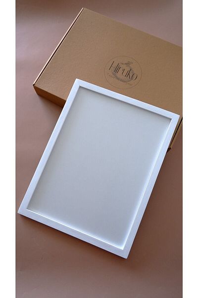 Hiruko Tasarım Atölyesi 30x40 Cm Premium Wooden Frame - Black and White Frame