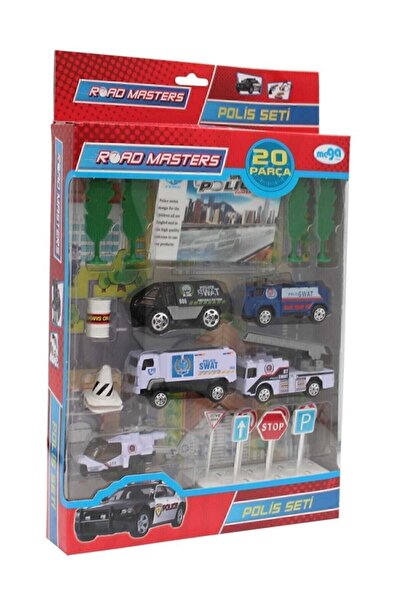 MEGA Road Master Polis Seti 20 Parça Mavi