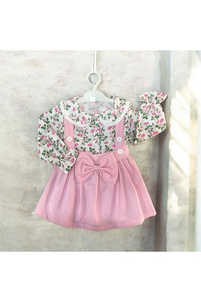 CRAX 9-24 Months Suspender Skirt and Shirt Girl Set