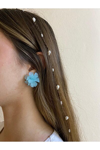 sema aksesuar Çiçek Yaprak Yazlık Küpe - Akrilik Kemik Küpe