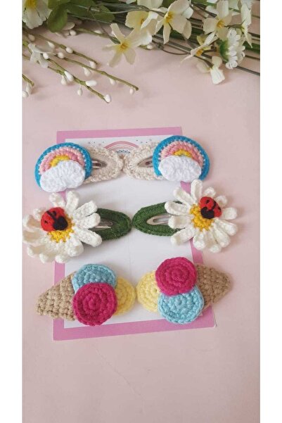 Kadın Girişimciler Atölyesi Set de catarame tricotate cu cataramă, 6 piese