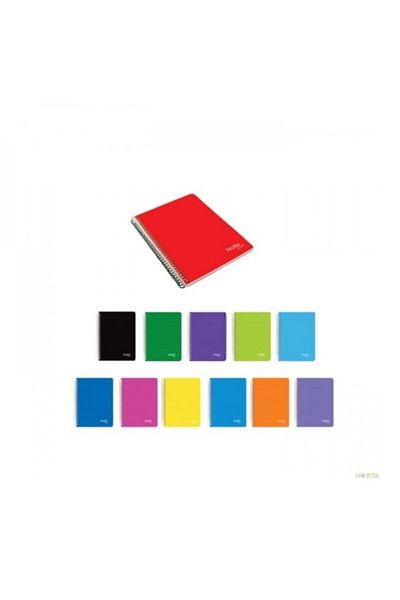 Notte Trend A-4 160 Sheets Checked Spral Plastic Cover Notebook