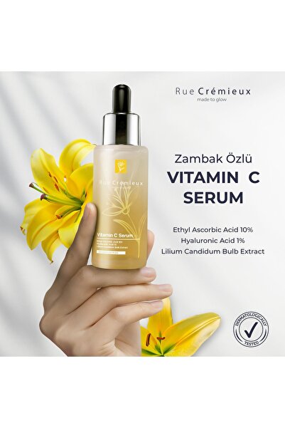 Rue Cremieux C Vitamini Aydınlatıcı Ve Ton Eşitleyici Zambak Özlü Bakım Serumu-ethyl Ascorbic Acid %10 Hya %1-tk