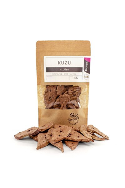 Patili Mutfak Kurutulmuş Kuzu Yaprak Akciğer Köpek Ödül Maması (60 g)