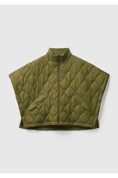 United Colors of Benetton Khaki Women's Cape Coat - Zippered