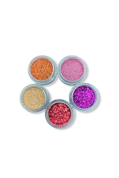 epoksi kalıp cank 5 Adet Epoksi Reçine Sim & Glitter Seti , Mum Nail Art Glit...