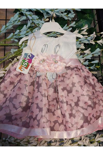 Terry Flowered Evening Dress