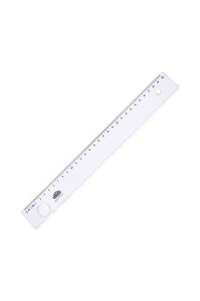 HATAS Wide Pls.ruler Transparent 30 Cm.0147 25 Liters