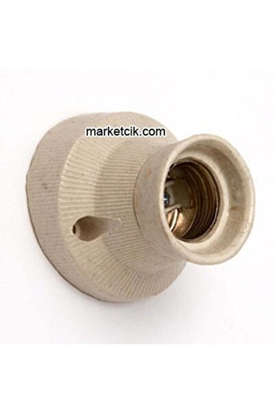marketcik E27 Porselen Duvar Duy