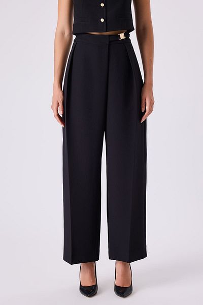 FEVER Buckle Detailed Trousers