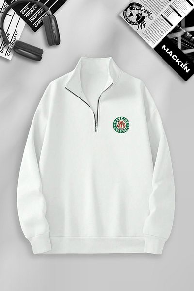 macklin Φούτερ Hawkins High School Printed Unisex Basic πουλόβερ - Μισό φερμουάρ, γιακάς