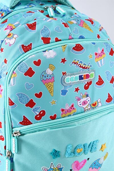 ÇÇS Unicorn Patterned Kids Children's School Bag