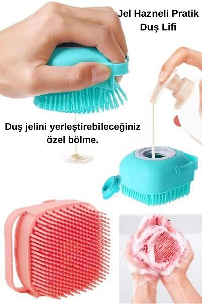 EUROLUXE Shampoo Shower Gel - Hazelnut Bath Loofah, Silicone Brush, Scrub, Exfoliating Loofah and Scrub